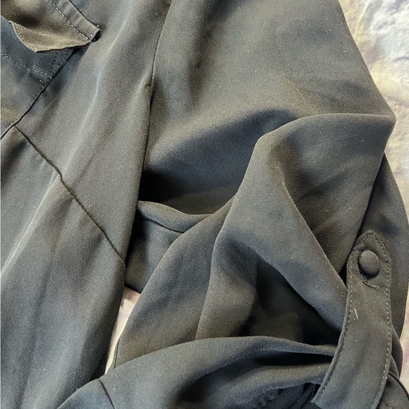 Torrid Women's Harper Georgette Pullover 3/4 Sleeve Blouse Black Plus Size 2 - Picture 9 of 9